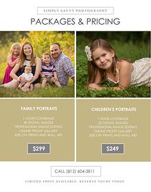 Simply Savvy Session Pricing