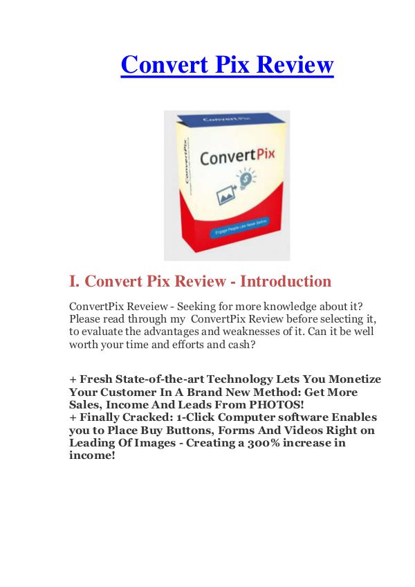 ConvertPix Review & Bonus - Why Should You Buy It? Discount