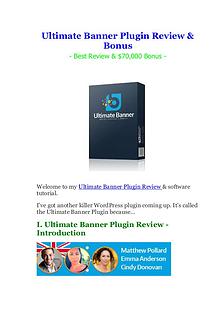 Ultimate Banner Plugin Review & Bonus