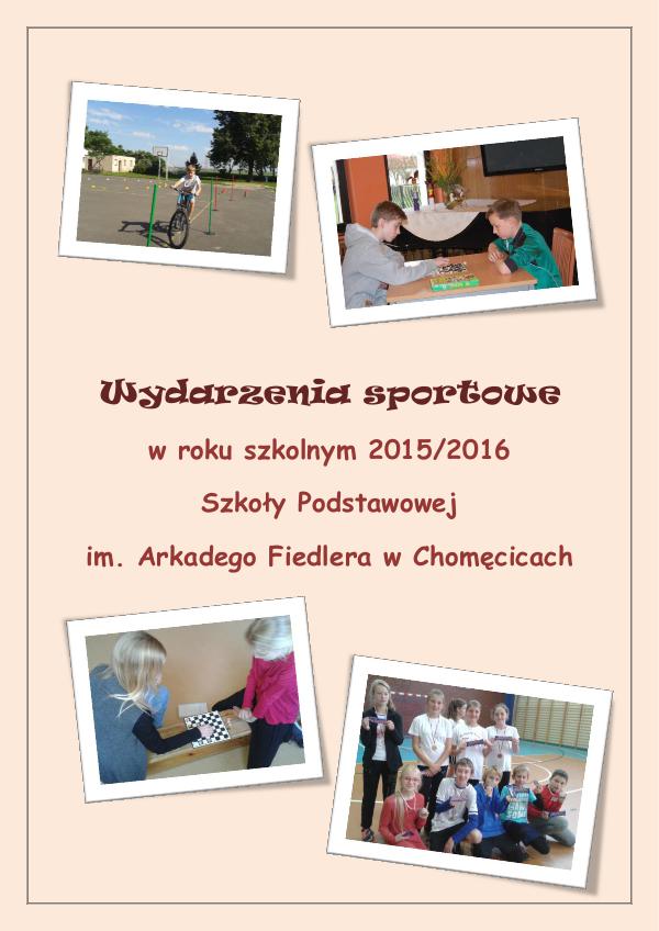 Wydarzenia sportowe w roku szkolnym 2015/2016 zloczony