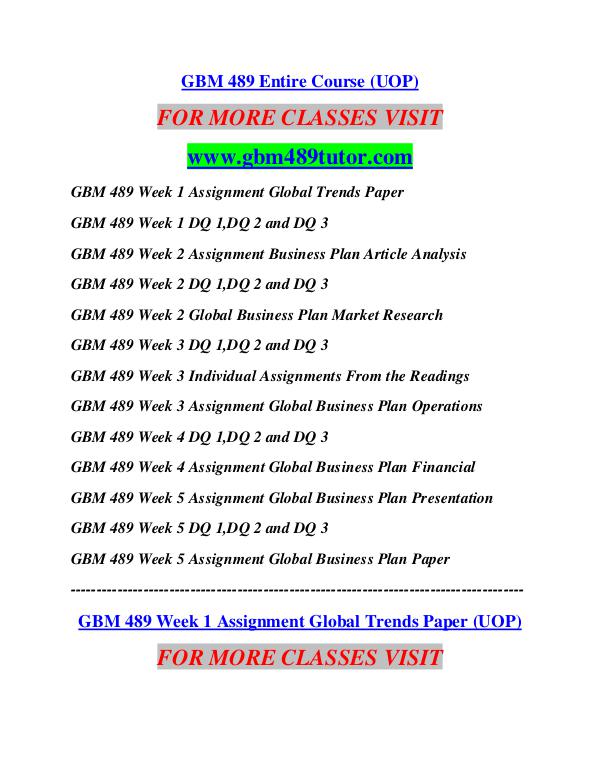 GBM 489 TUTOR Career Path Begins/gbm489tutor.com GBM 489 TUTOR Career Path Begins/gbm489tutor.com