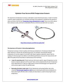 Optimize Your Success With Temperature Sensors