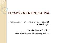 Tecnología Educativa