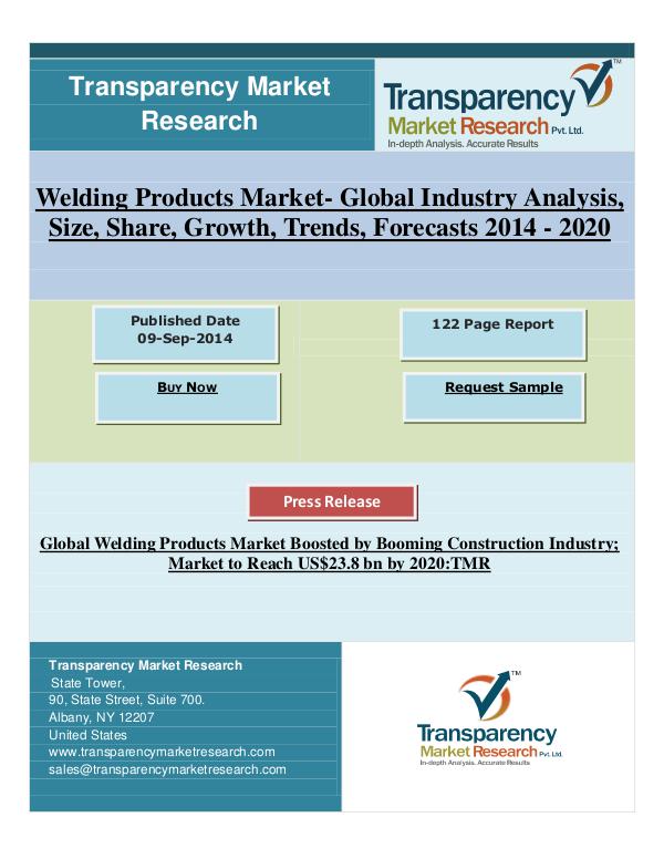 Global Welding Products Market by Consumables Forecasts 2020