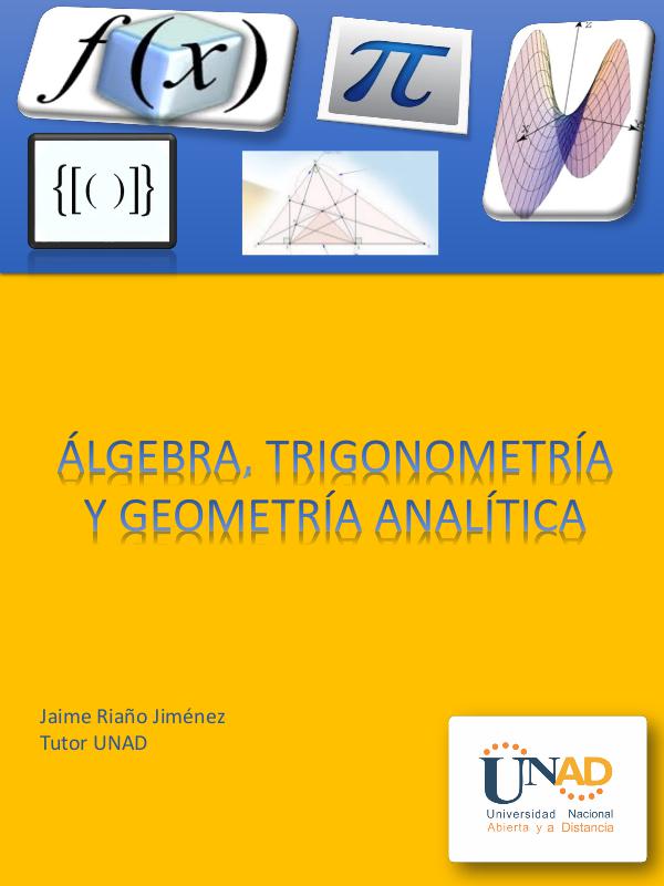 Tutorial geogebra TCM4 ATGA UNAD Tutorial para la comprobación de los ejercicios de