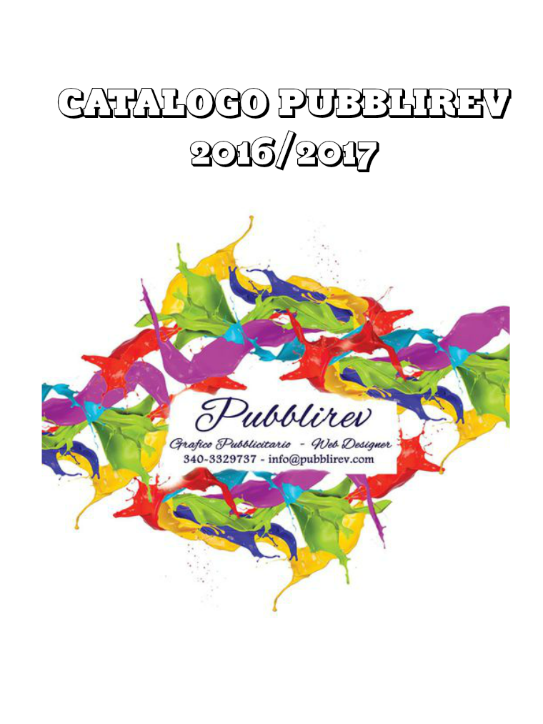 PUBBLIREV CATALOGO CATALOGO PUBBLIREV