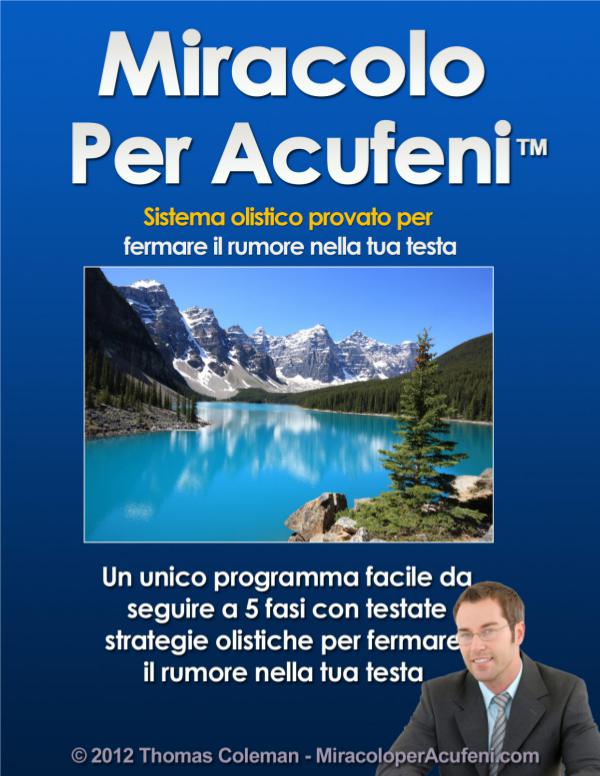 ⓁⒾⒷⓇⒾⓊⓃⓄ Thomas Coleman: Miracolo Per Acufeni Libro PDF