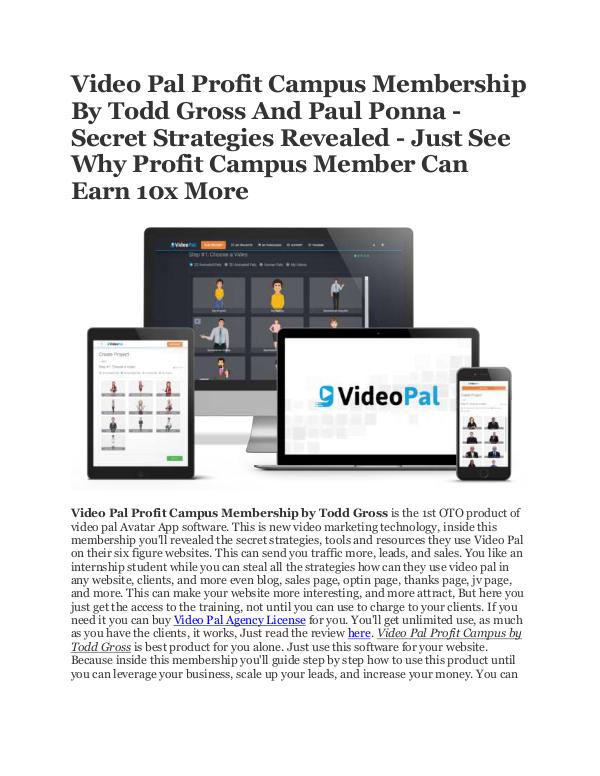 Get Video Pal Profit Campus Membership Get Video Pal Profit Campus Membership