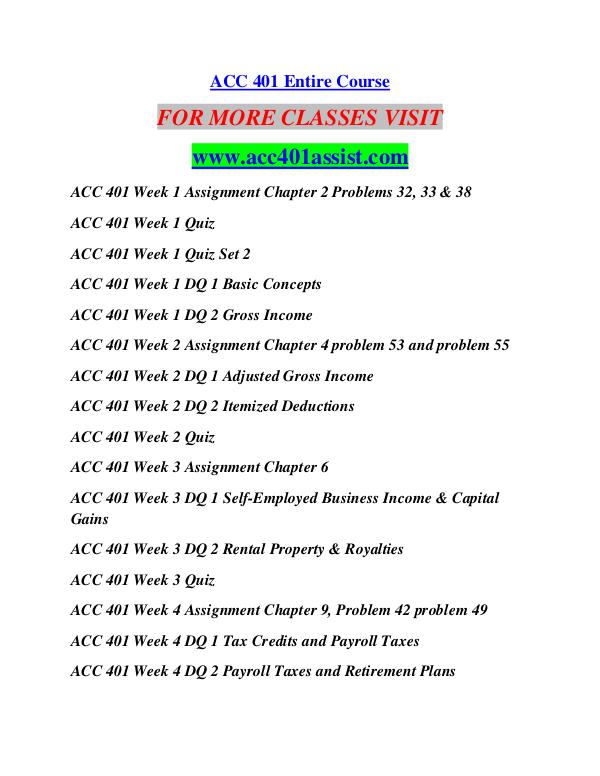 ACC 401 ASSIST Education  Terms/acc401assist.com ACC 401 ASSIST Education  Terms/acc401assist.com