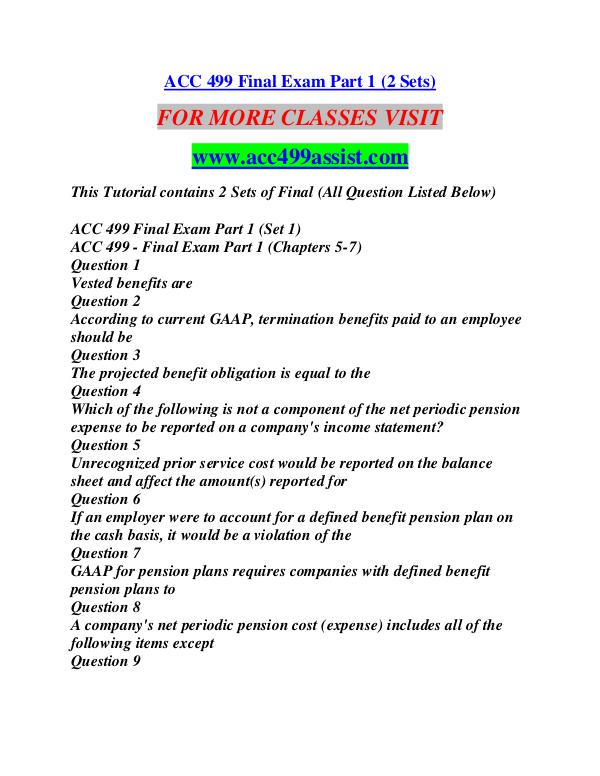 ACC 499 ASSIST Education  Terms/acc499assist.com ACC 499 ASSIST Education  Terms/acc499assist.com