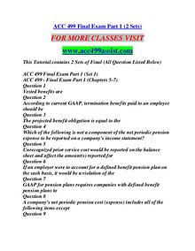 ACC 499 ASSIST Education  Terms/acc499assist.com