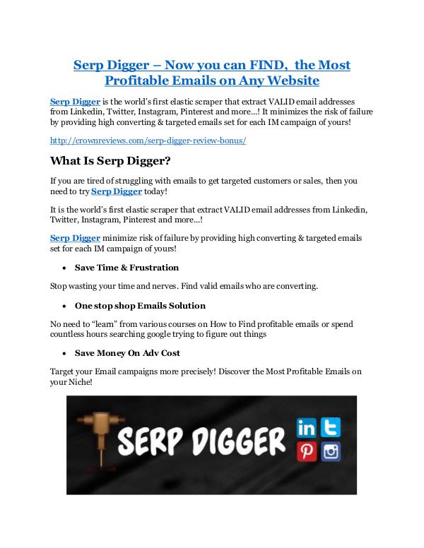 Marketing Serp Digger Review & (Secret) $22,300 bonus