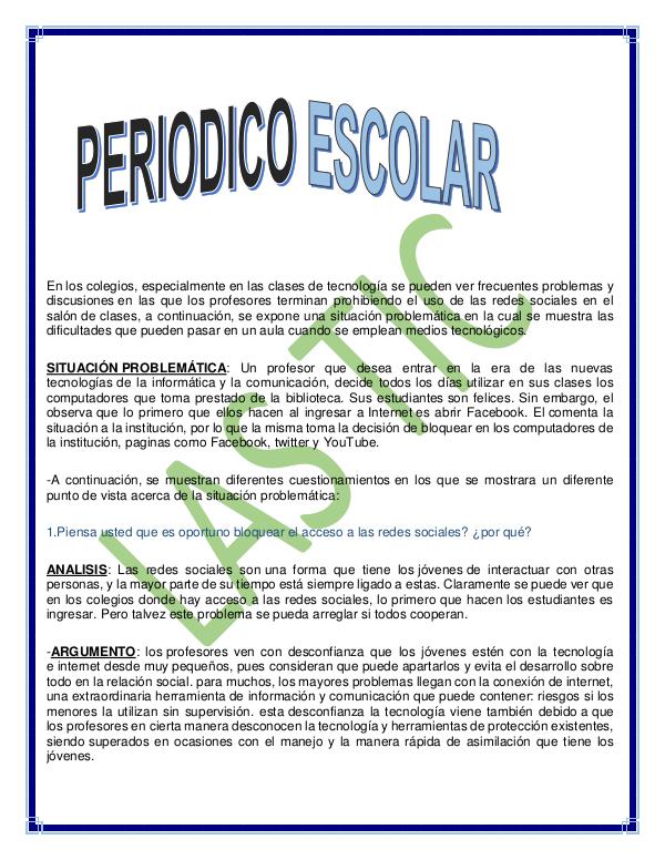 Periódico Escolar (2) No.1