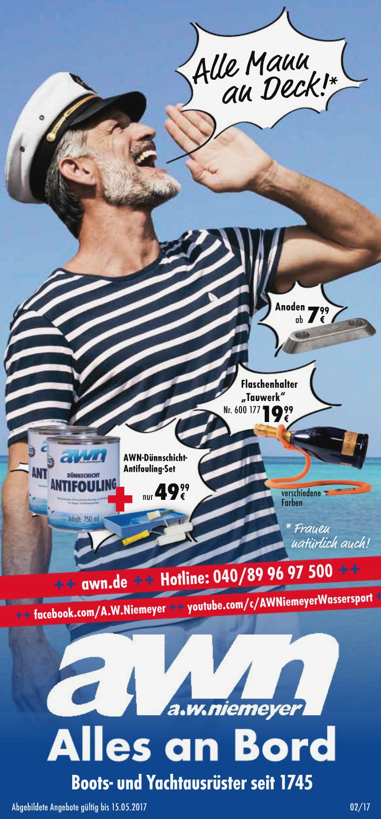 AWN: Alle Mann an Deck! A.W. Niemeyer April Kampagne