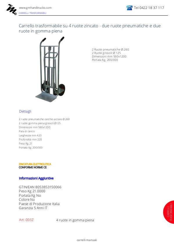 Carrelli trasformabili 3 posizioni ruote gomma piena 003Z_trasformabile_zincato_pneumatiche