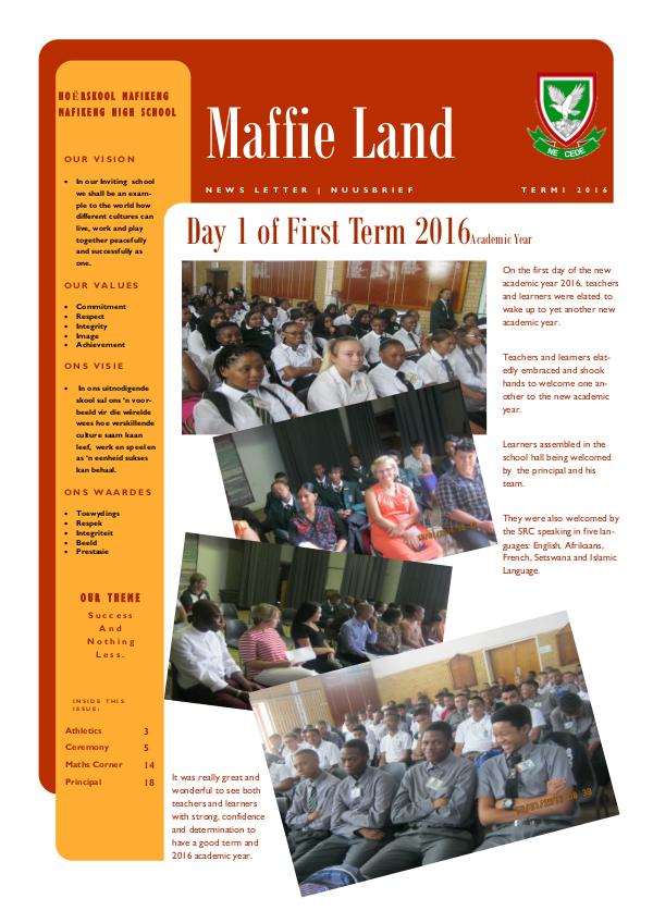 Newsletter MHS