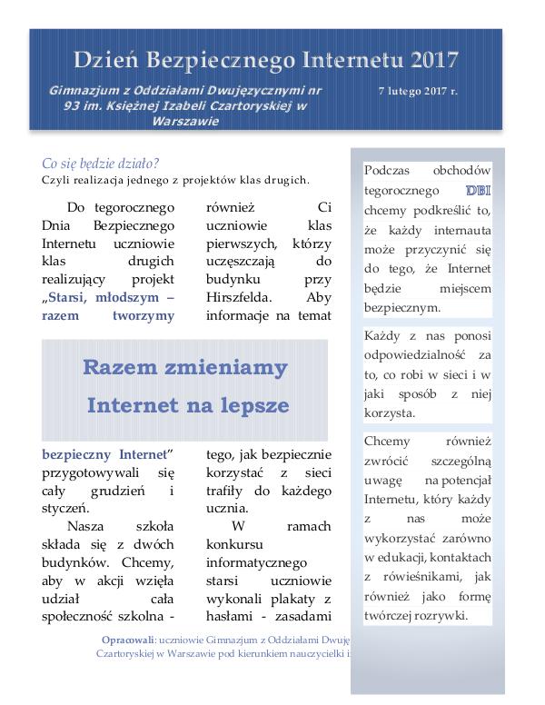 uu Dzień Bezpiecznego Iinternetu 2017