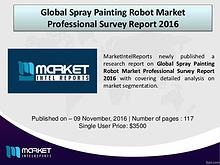 Global Spray Painting Robot Market Industry Analysis – 2016 to 2021