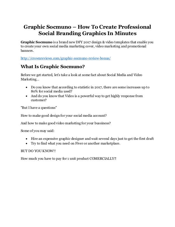 Graphic Socmuno review and (COOL) $32400 bonuses Graphic Socmuno Review & (Secret) $22,300 bonus