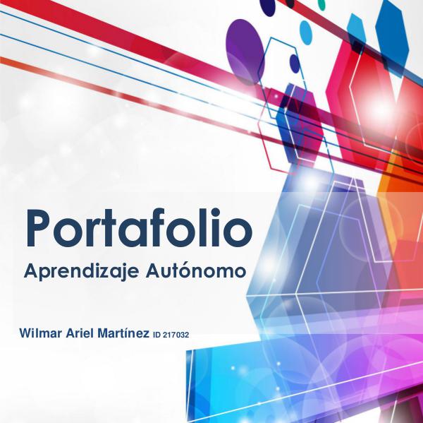 PORTAFOLIO APRENDIZAJE AUTONOMO