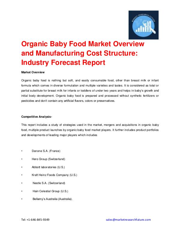 Shrink Sleeve Labels Market 2016 market Share, Regional Analysis and Organic Baby Food Market Overview, Top Manufacture