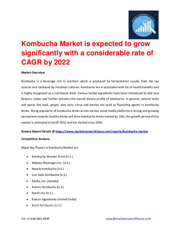 Shrink Sleeve Labels Market 2016 market Share, Regional Analysis and Kombucha Market Set for Rapid Growth and Trend by