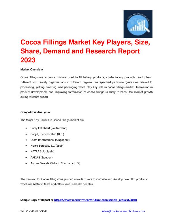 Cocoa Fillings Market 2016: Company Profiles