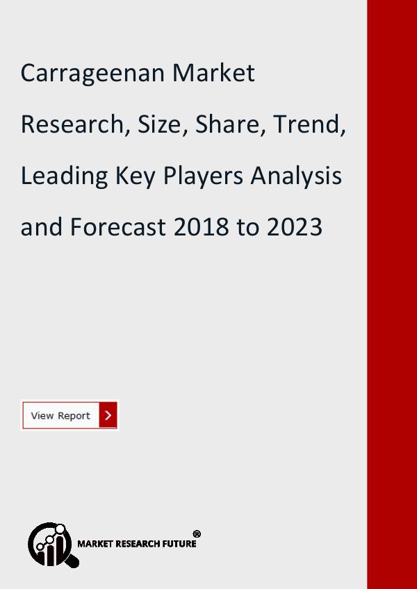 Carrageenan Market Research Report