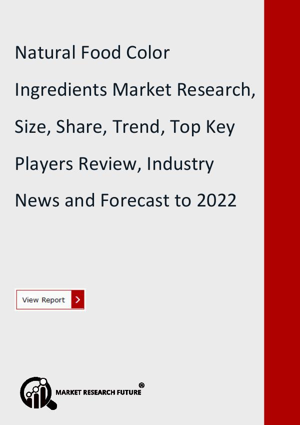 Natural Food Color Ingredients Market Research Rep