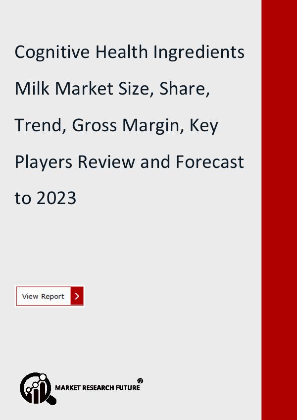 Cognitive Health Ingredients Milk Market Research