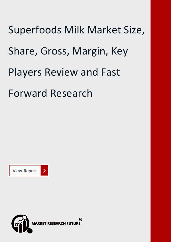 Superfoods Milk Market Size, Share, Gross, Margin