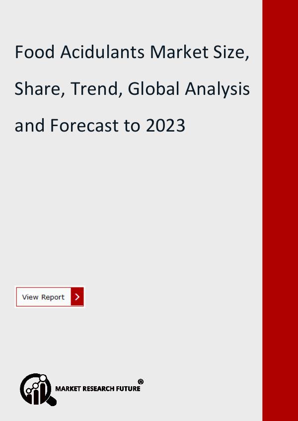 Food Acidulants Market Research Report