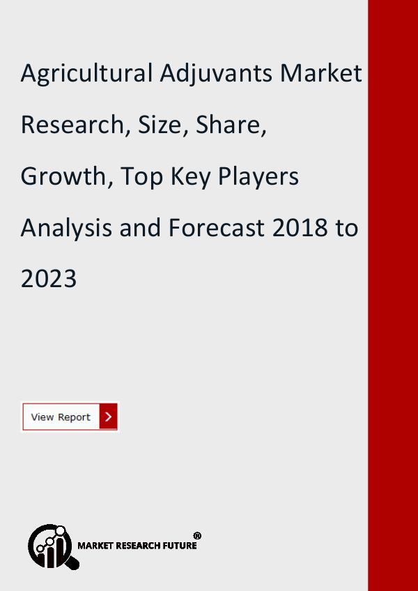 Market Research Future (Food and Beverages) Agricultural Adjuvants Market Research Report