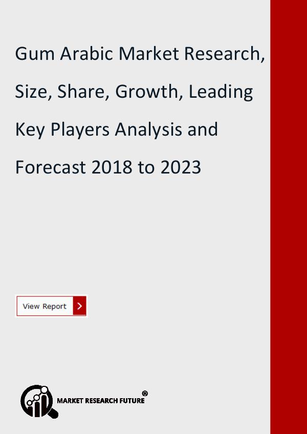 Market Research Future (Food and Beverages) Gum Arabic Market Research Report