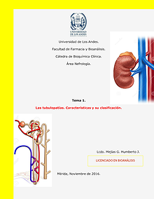 Las Tubulopatías.