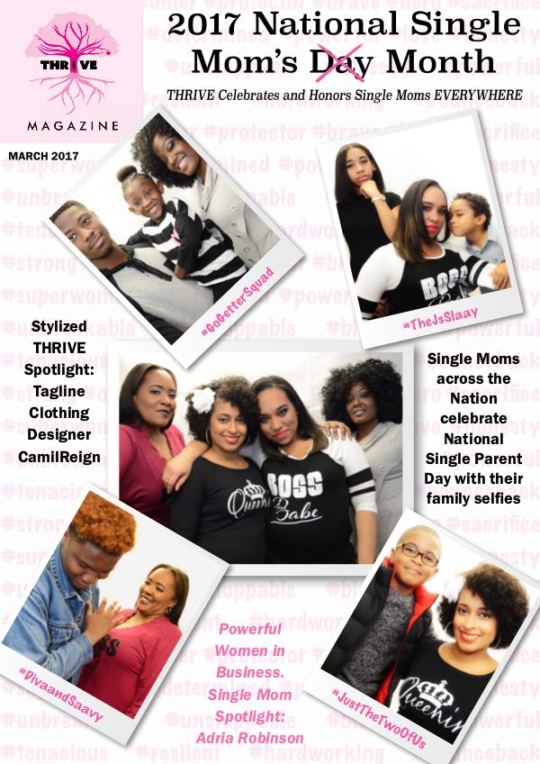 THRIVING Melanin Family Magazine March 2017: National Single Parent Month