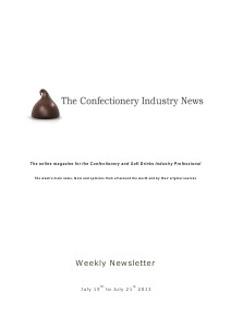 The Confectionery Industry News July 15 to 21, 2013