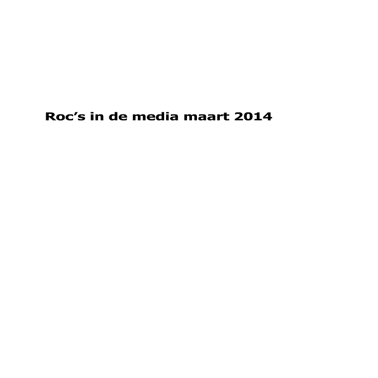 maart 2014