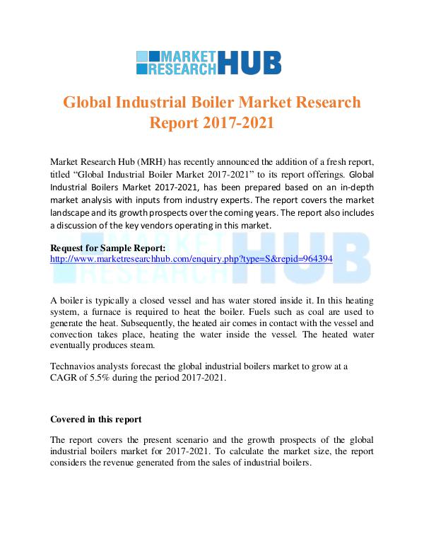 Global Industrial Boiler Market Research Report