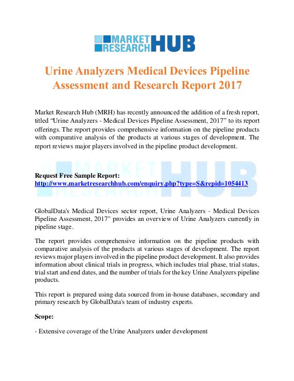 Urine Analyzers Medical Devices Pipeline Assessmen