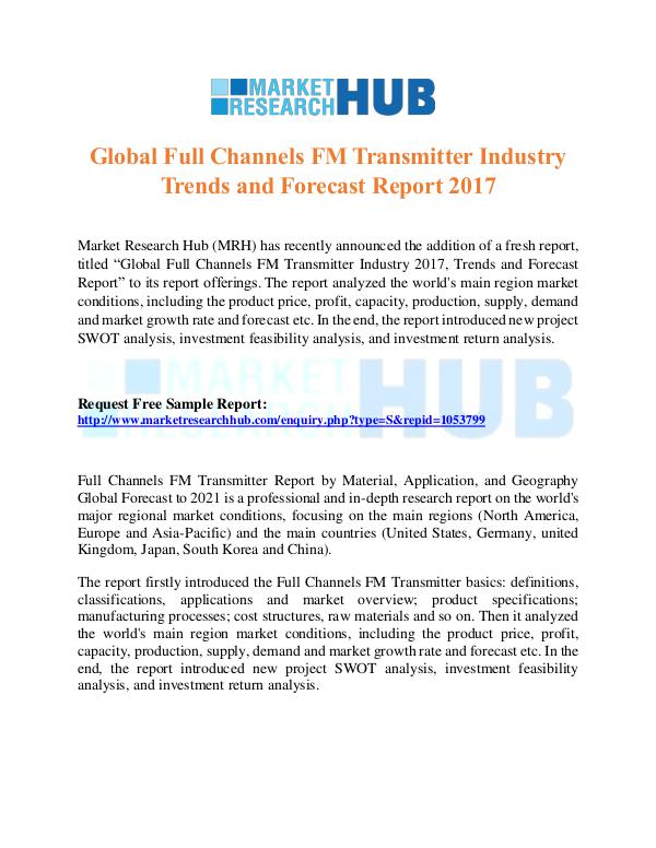 Full Channels FM Transmitter Market Report