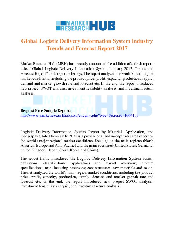 Global Logistic Delivery Information System Market