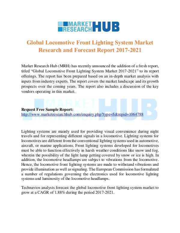 Locomotive Front Lighting System Market Report