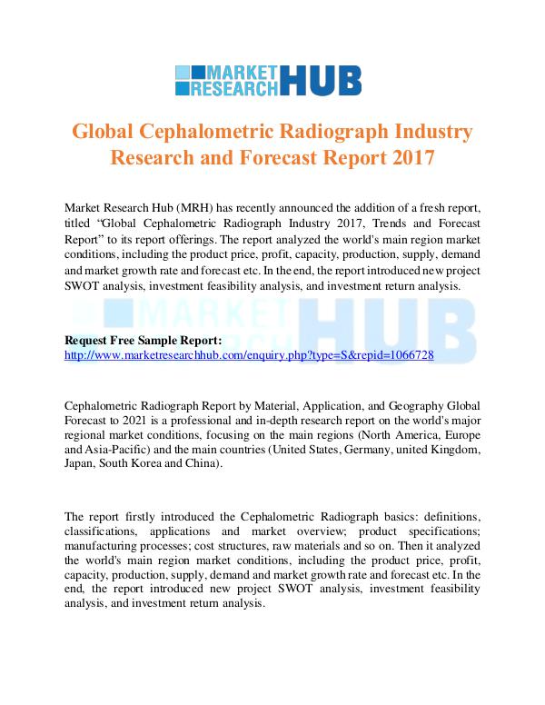 Cephalometric Radiograph Industry Research Report