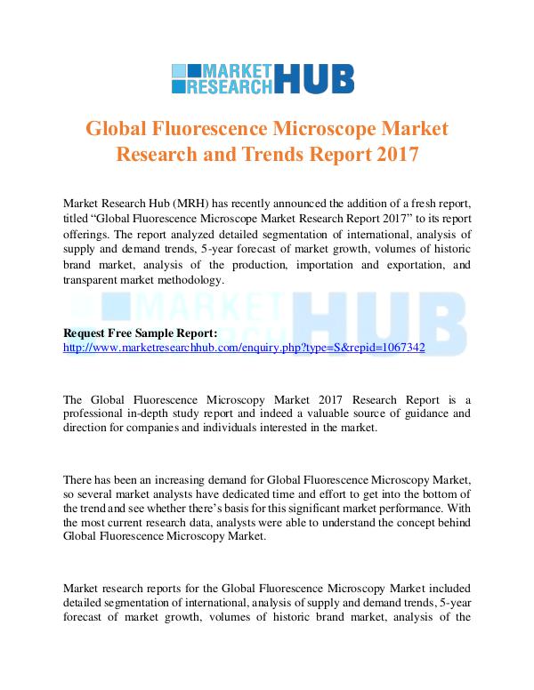 Market Research Report Global Fluorescence Microscope Market Report