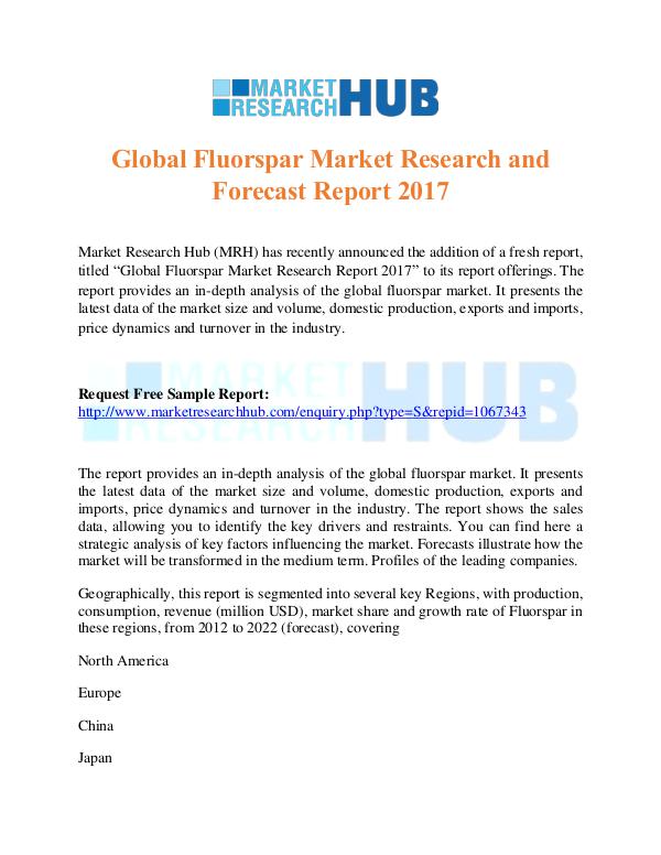 Global Fluorspar Market Research & Forecast Report