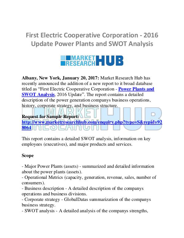 Power Plants and SWOT Analysis Market Report