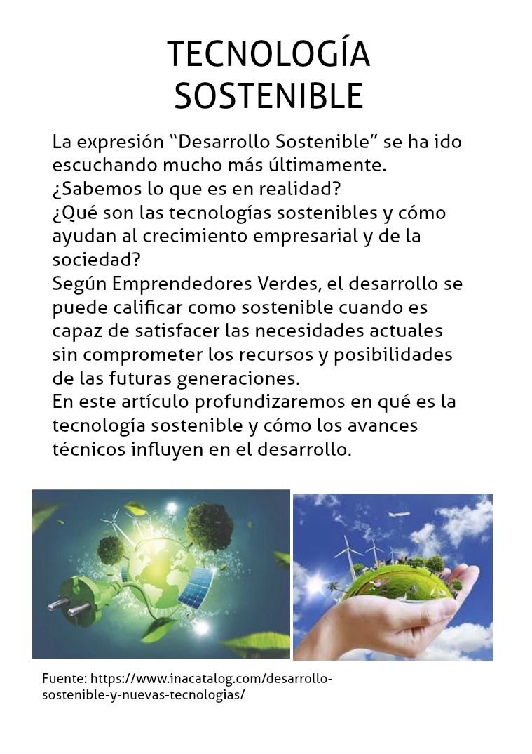 Blog - Tecnología Sostenible Medio Ambiente 10°