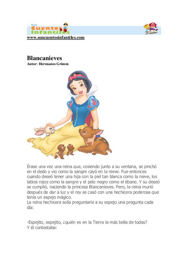 Blancanieves y los 7 enanitos. 1