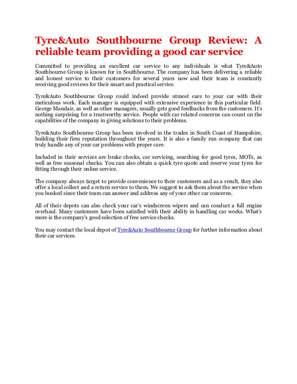 A reliable team providing a good car service